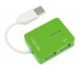 Hub USB USB 1.1,USB 2.0 PnP zelená Počet portů: 4 480Mbps