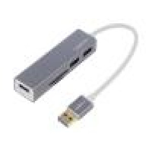 Hub USB USB 3.0 PnP a hot-plug Počet portů: 3 5Gbps 150mm