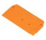 Krajní/oddělovací destička Určení: 280-9 oranžová 2,5x28x53mm