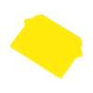 Krajní destička Určení: ZUG žlutá Šíř: 1mm polyamid -25÷120°C