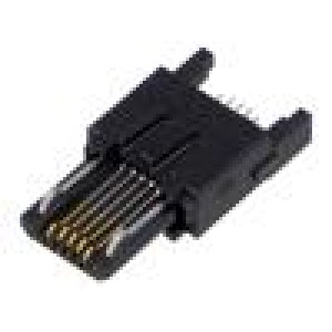 Zástrčka USB B micro ZX na PCB SMT PIN: 5 vodorovné USB 2.0