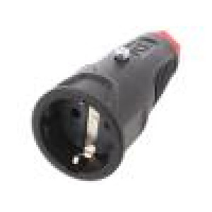 Konektor: napájecí AC zásuvka zásuvka 2P+PE 250VAC 16A PIN: 3