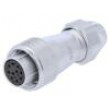 Zástrčka zásuvka WF PIN: 10 IP67 5÷6,5mm 5A pájení na kabel