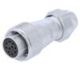 Zástrčka zásuvka WF PIN: 10 IP67 5÷6,5mm 5A pájení na kabel