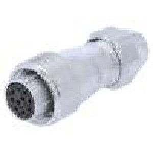 Zástrčka zásuvka WF PIN: 10 IP67 5÷6,5mm 5A pájení na kabel