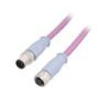 Kabel: pro snímače/automatizaci PIN: 5 M12-M12 3m zástrčka