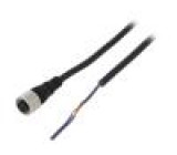 Připojovací kabel M12 PIN: 2 přímý 5m zástrčka Izolace: PVC