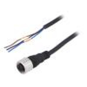 Kabel: pro snímače/automatizaci M12 PIN: 3 přímý 5m zástrčka
