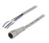Kabel: pro snímače/automatizaci M12 PIN: 4 přímý 5m zástrčka