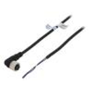 Kabel: pro snímače/automatizaci M12 PIN: 2 úhlový 2m zástrčka