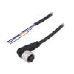Kabel: pro snímače/automatizaci M12 PIN: 3 úhlový 5m zástrčka