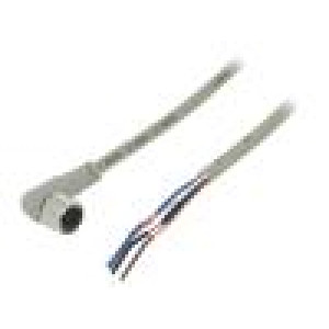 Kabel: pro snímače/automatizaci M12 PIN: 4 úhlový 2m zástrčka
