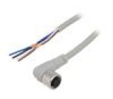 Kabel: pro snímače/automatizaci M12 PIN: 4 úhlový 5m zástrčka