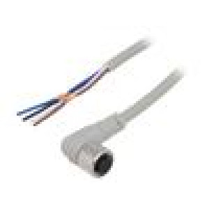 Kabel: pro snímače/automatizaci M12 PIN: 4 úhlový 5m zástrčka