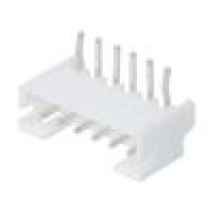 Zásuvka kabel-pl.spoj vidlice 2mm PIN: 6 THT 100V 2A -25÷85°C