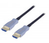 Kabel HDMI 2.0,optický HDMI vidlice,z obou stran 10m černá