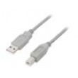 Kabel USB 2.0 USB A vidlice,USB B vidlice 5m šedá