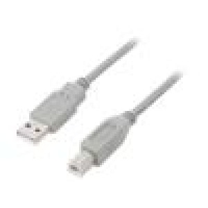 Kabel USB 2.0 USB A vidlice,USB B vidlice 5m černá