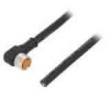 Kabel: pro snímače/automatizaci M8 PIN: 4 úhlový 5m zástrčka