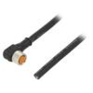 Kabel: pro snímače/automatizaci M8 PIN: 4 úhlový 5m zástrčka