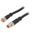 Připojovací kabel M8 PIN: 3 0,6m zástrčka 50VAC 4A -25÷80°C