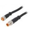 Kabel: pro snímače/automatizaci M8 PIN: 3 0,6m zástrčka 50VAC
