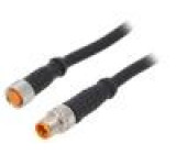 Připojovací kabel M8 PIN: 3 0,6m zástrčka 50VAC 4A -25÷80°C