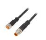 Připojovací kabel M8 PIN: 3 1,5m zástrčka 50VAC 4A -25÷80°C