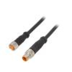 Kabel: pro snímače/automatizaci M8 PIN: 3 1,5m zástrčka 50VAC