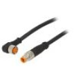 Připojovací kabel M8 PIN: 4 0,6m zástrčka 50VAC 4A -25÷80°C