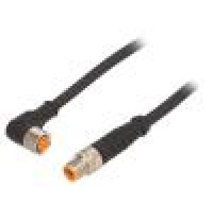 Kabel: pro snímače/automatizaci M8 PIN: 4 5m zástrčka 50VAC 4A
