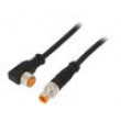 Připojovací kabel M8 PIN: 3 0,3m zástrčka 4A LED -25÷80°C