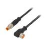 Připojovací kabel M8 PIN: 3 2m zástrčka 4A LED -25÷80°C IP67