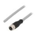 Kabel: pro snímače/automatizaci M12 PIN: 8 přímý 5m zástrčka