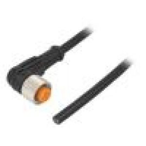 Kabel: pro snímače/automatizaci M12 PIN: 4 úhlový 10m zástrčka