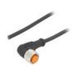 Kabel: pro snímače/automatizaci M12 PIN: 4 úhlový 5m zástrčka