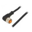 Kabel: pro snímače/automatizaci M12 PIN: 4 úhlový 5m zástrčka