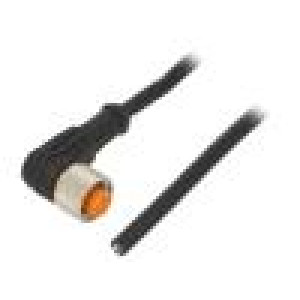 Připojovací kabel M12 PIN: 4 úhlový 5m zástrčka 4A LED IP67