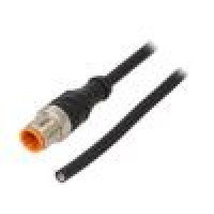 Kabel: pro snímače/automatizaci M12 PIN: 4 přímý 10m zástrčka