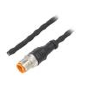 Kabel: pro snímače/automatizaci M12 PIN: 4 přímý 5m zástrčka
