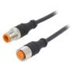 Kabel: pro snímače/automatizaci M12 PIN: 4 0,6m zástrčka 4A