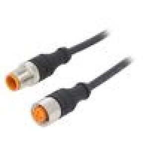 Kabel: pro snímače/automatizaci M12 PIN: 4 0,6m zástrčka 4A