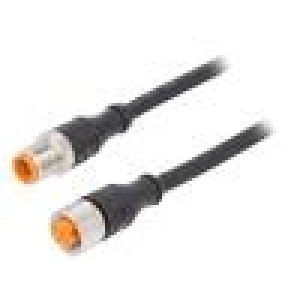 Kabel: pro snímače/automatizaci M12 PIN: 5 2m zástrčka 60VAC