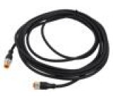Kabel: pro snímače/automatizaci M12 PIN: 5 5m zástrčka 60VAC