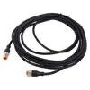 Kabel: pro snímače/automatizaci M12 PIN: 5 5m zástrčka 60VAC