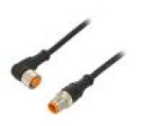 Připojovací kabel M12 PIN: 4 2m zástrčka 4A LED -25÷80°C IP67