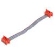 Kabel: plochý kabel s konektory PIN: 4 Obvod: 2x2 T.pásu: 1,27mm