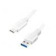 Kabel USB 3.2 USB A vidlice,USB C vidlice 2m bílá 5Gbps 15W
