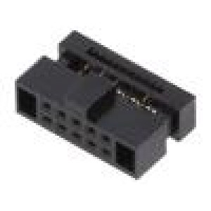Zástrčka IDC zásuvka PIN: 10 IDC na plochý kabel 0,635mm