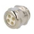 HUMMEL-1687250050 Vývodka s více otvory M25 1,5 IP68 mosaz Povlak tělesa: nikl